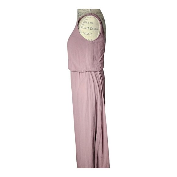Show Me Your Mumu Maxi Dress Women XS Kendall Pink Rose Chiffon Sleeveless Lined - Picture 5 of 8